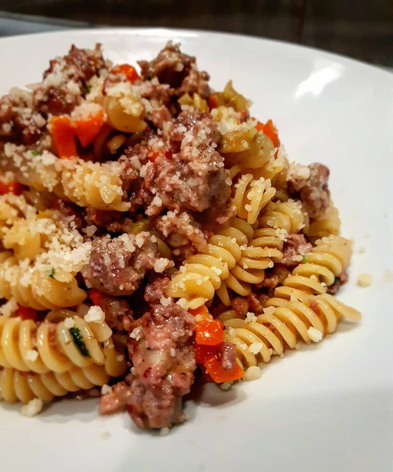 Fusilli salsiccia e pecorino