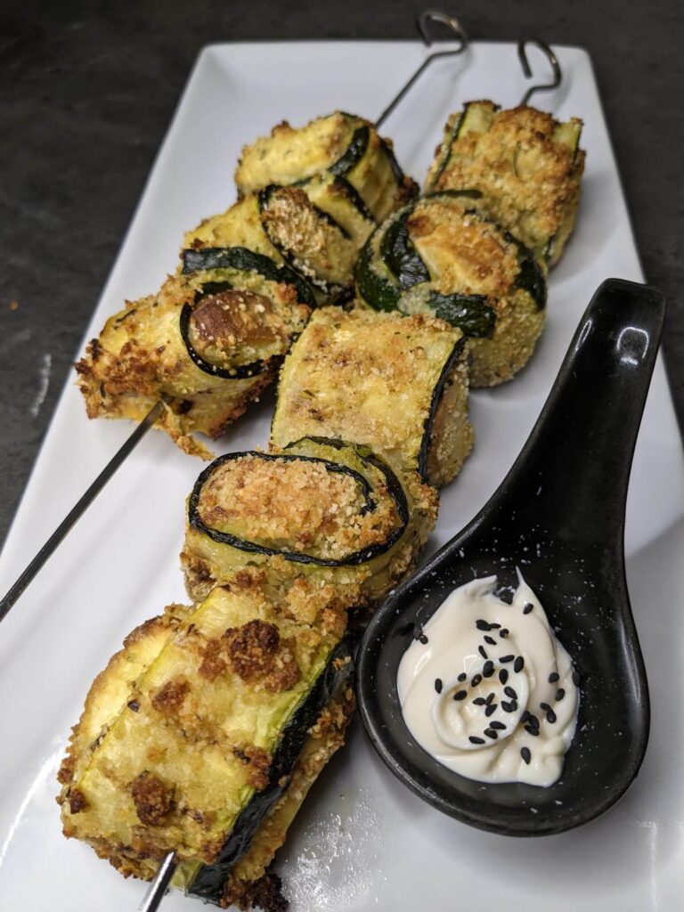 Involtini di zucchine vegani