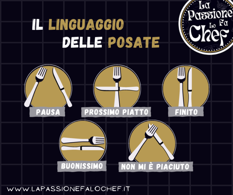 Il linguaggio delle posate a tavola