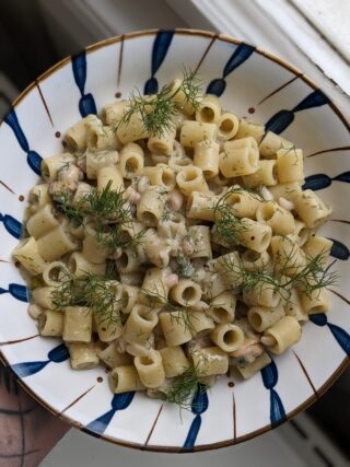 Pasta cozze fagioli e finocchietto