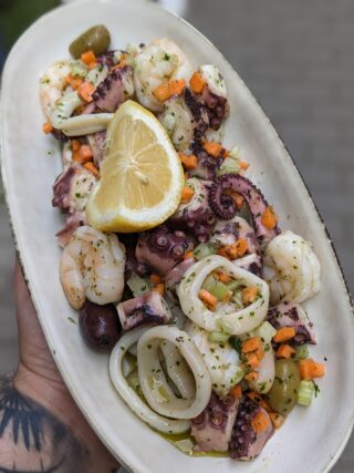 Polipo ricco all'insalata