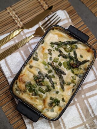 Lasagna speck asparagi e Varnelli